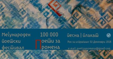 Објавени конкурсите за поезија и плакат во рамки на 8-то издание на „100 Илјади поети за промена“ Објавени конкурсите за поезија и плакат во рамки на 8-то издание на „100 Илјади поети за промена“